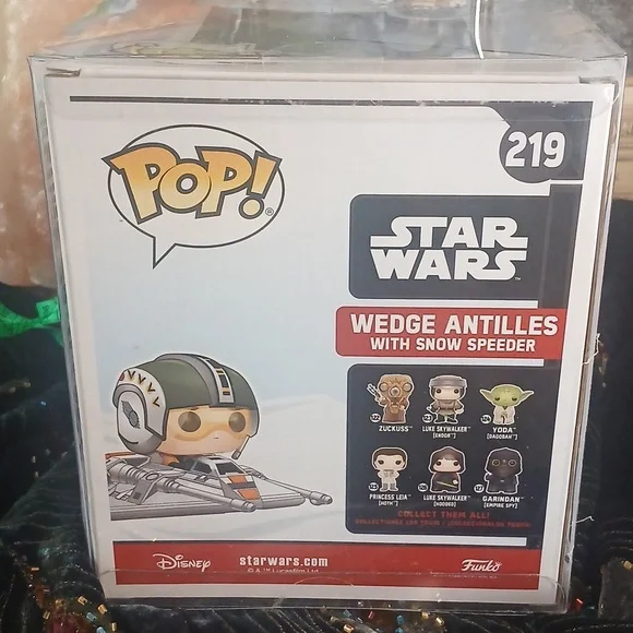 HUGE Funko Star Wars Wedge Antilles Pop Figure Yellow and Gray Double Plastic** - Picture 4 of 5
